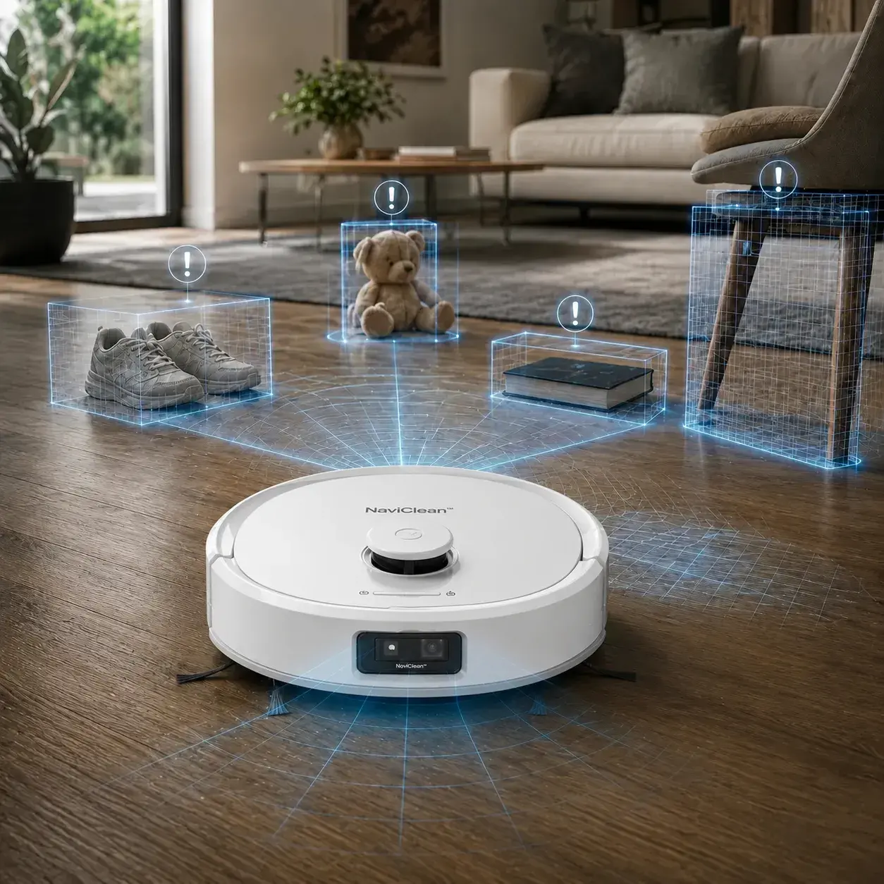 NaviClean navigazione LiDAR 360 gradi mappa la casa
